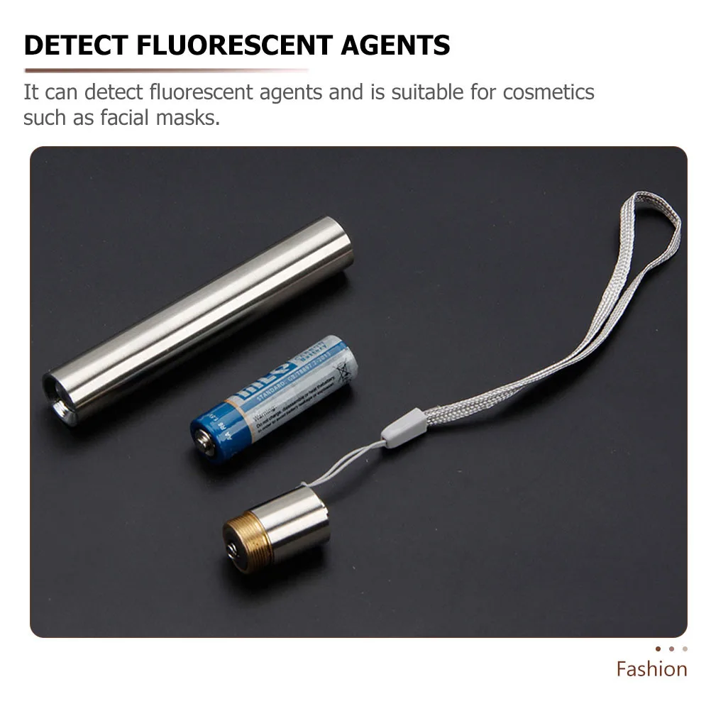 

2 Pcs Detection Pen Uv Light Flashlight Flashlights Work Cool Gadget Portable Camping