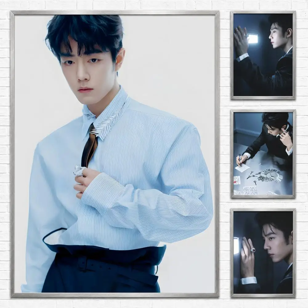 Actor Xiao-Zhan Poster Self‑Adhesive Waterproof PP Poster Coffee House Bar Wall Art Sticker Room Home Decor