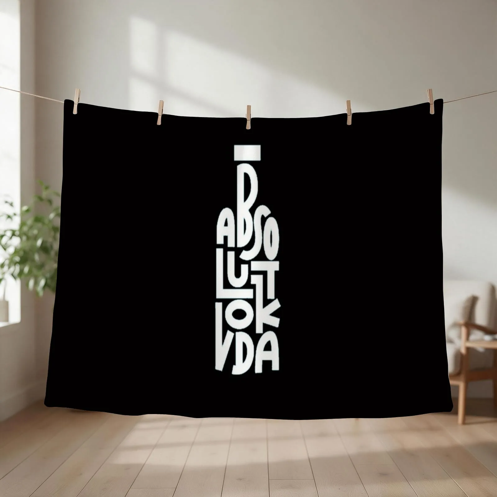 Absolute Vodka Throw Blanket couch cozy soft plush fuzzy picnic outdoor blanket