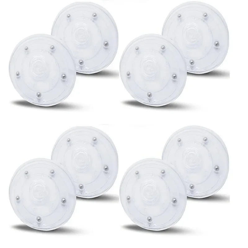 10 Pack Clear 4-Inch Acrylic Turntables for Spices Cakes Rotating Display Base Multi-purpose Rotating Tray for Bathrooms Kitchen