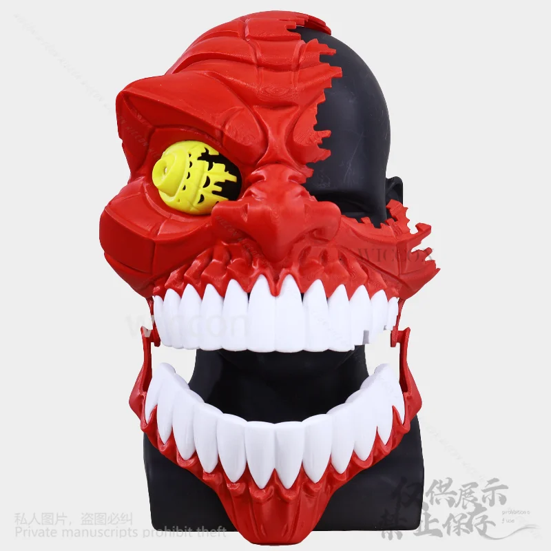 Turbo vovó cosplay anime dandadan traje máscara 3d base de impressão vermelho horror cos para o dia das bruxas natal personalizado