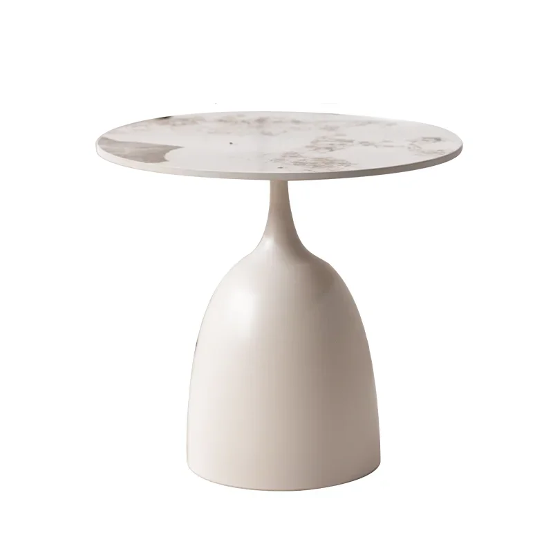 Round Unique Coffee Table White Trendy European Minimalist Coffee Table Nordic Style Table Basse Luxe Furniture Supplies