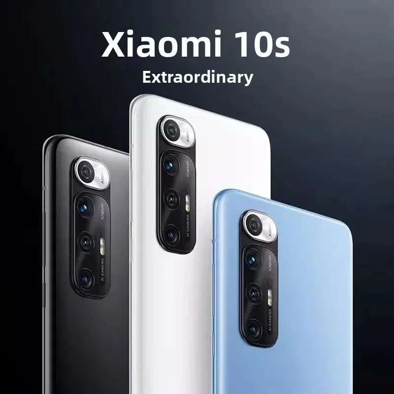 Xiaomi 10S Smartphone Snapdragon 870 108MP Camera 4780mAh 33W Fast Charge Harman Kardon Stereo Mobile Phones Smartphone