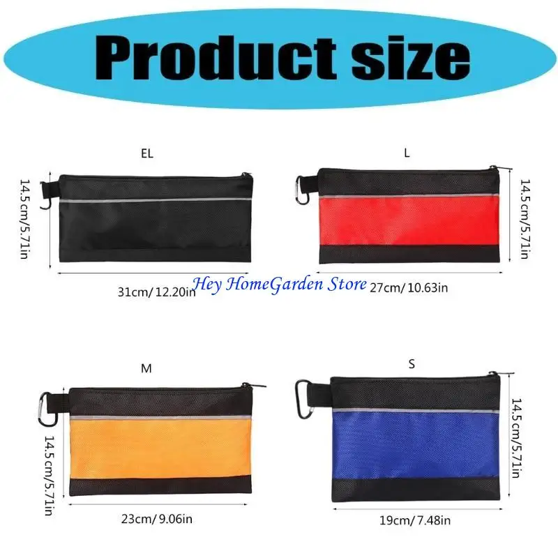 C63B Oxford Cloth electrician zippered Tool Carriers حقيبة متعددة الوظائف لتنظيم ونقل الأداة الأساسية