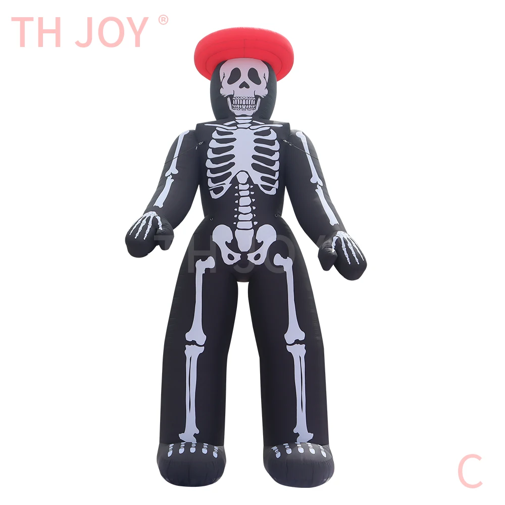

fast air ship to door, 8m high Halloween Event Decoration Inflatable Skeleton Cartoon Character, Inflatable Skull Model for sale