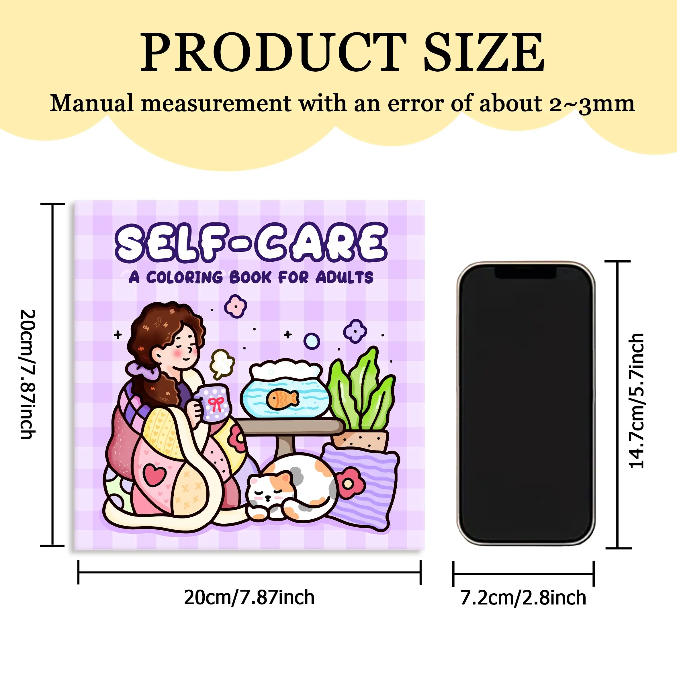 SELF-CARE Bold-easy Patterns Coloring Book for Adults Cute Drawing Book Perfect Gift for Party and Birthday