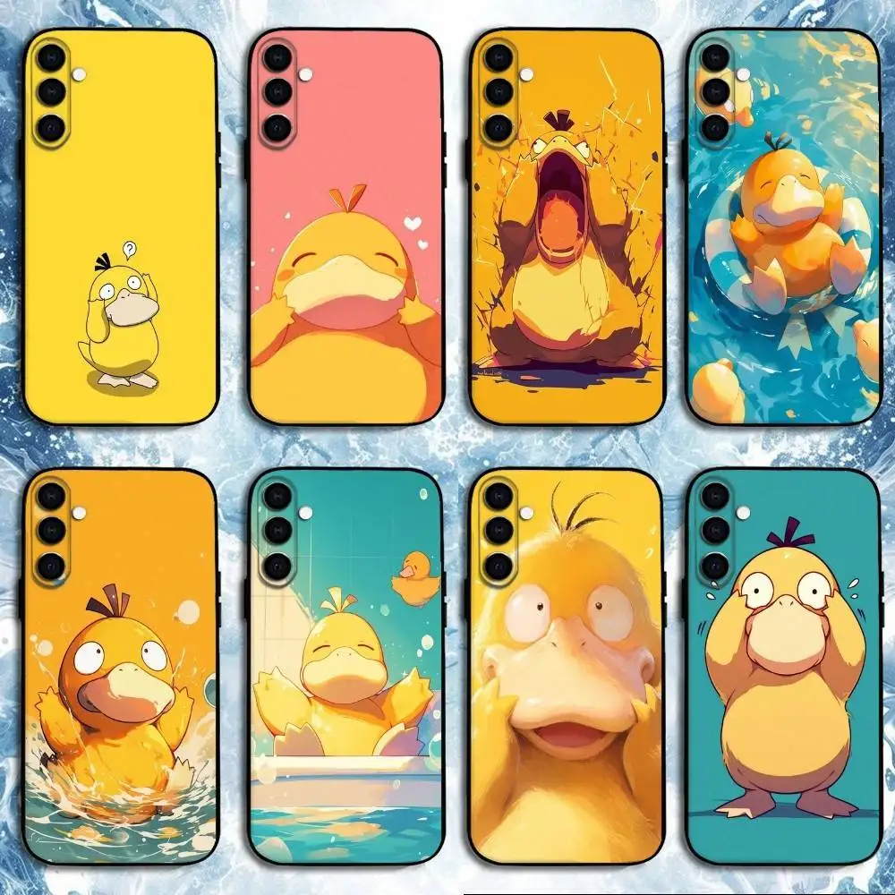 

Cute duck Phone Case For Samsung Galaxy A73,A72,A71,A70,A53,A52,A51,Others Soft Black Shell
