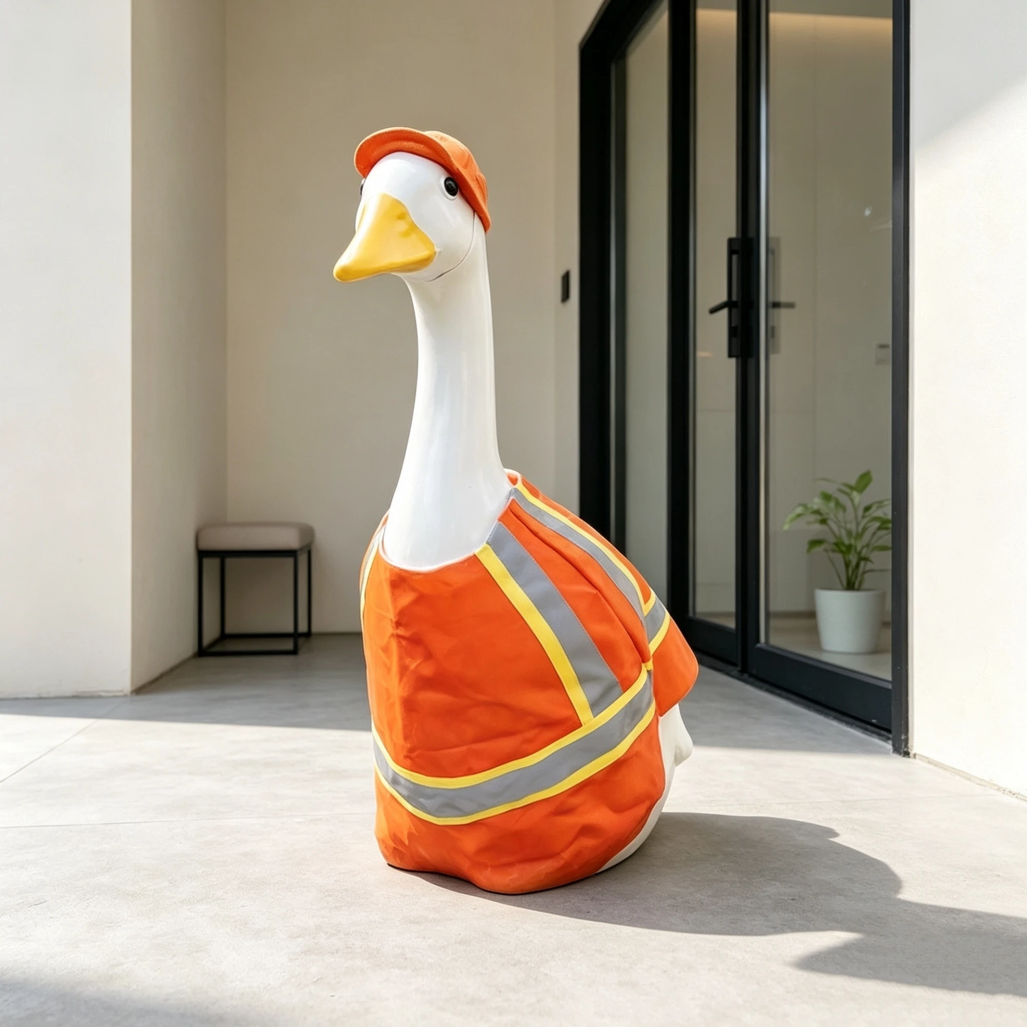 Hat Costume With Repairman Costume Outfit Repairman Garden-Decor Cosplay-Statue-Garden Costume With Hat Goose Outfit Repairman