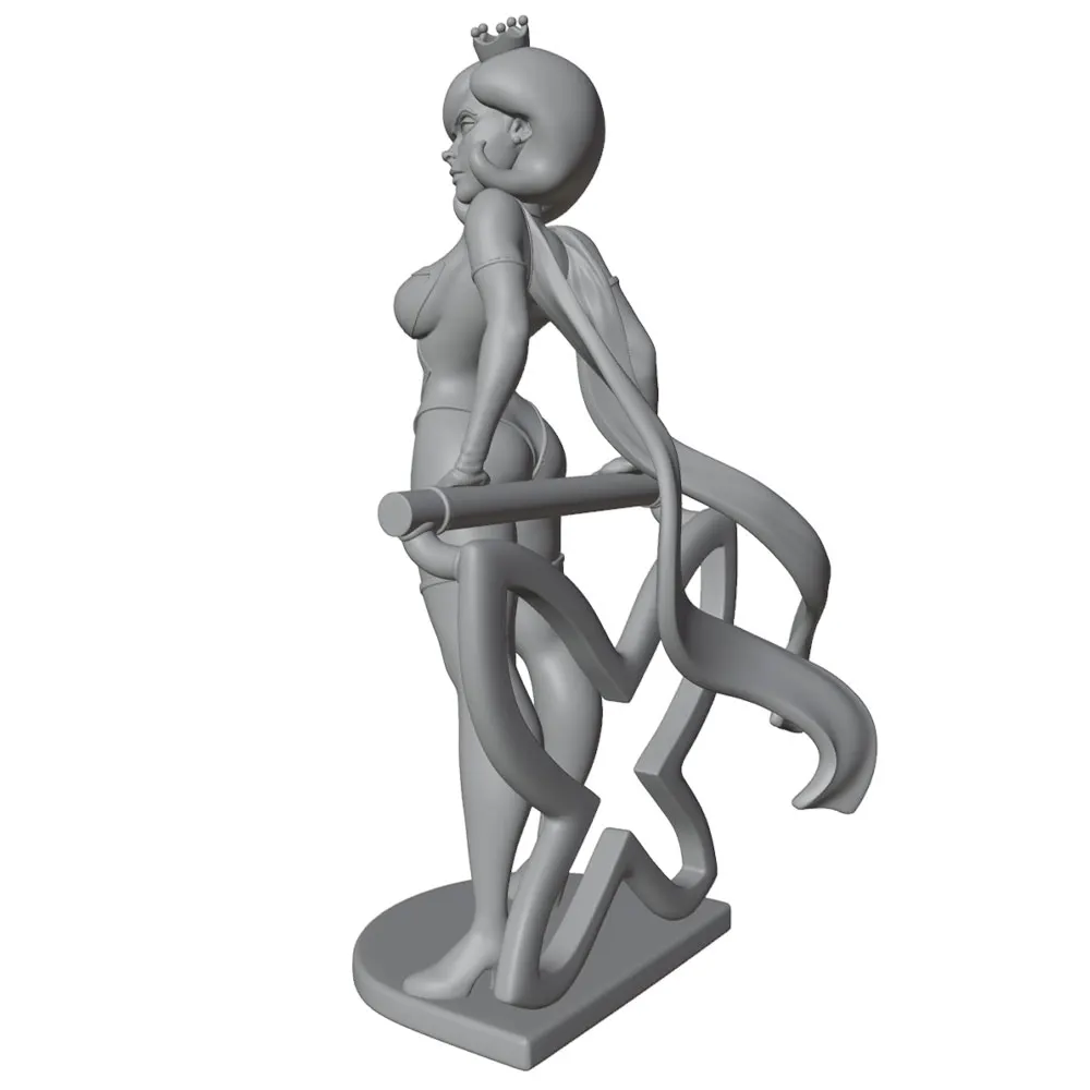 Miniatura de resina 75mm – Figura de reina paracoleccionismo y JDR - imagen 4