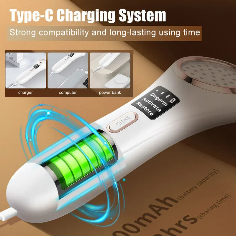 Multifunctional Facial Lifting Device Skin Care SPA Face Skin Rejuvenation Acne Eliminating Beauty Instrument Red/Blue Light