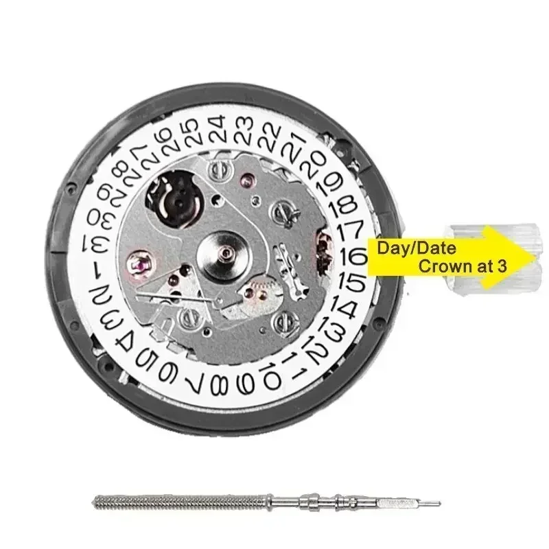CAOWTAN NH35A Premium mechanisches Uhrwerk NH35 bei 3 bei 3,8 bei 6 Datumsrad 24 Juwelen Automatischer Selbstaufzug Hochpräzises Uhrwerk ersetzen 8