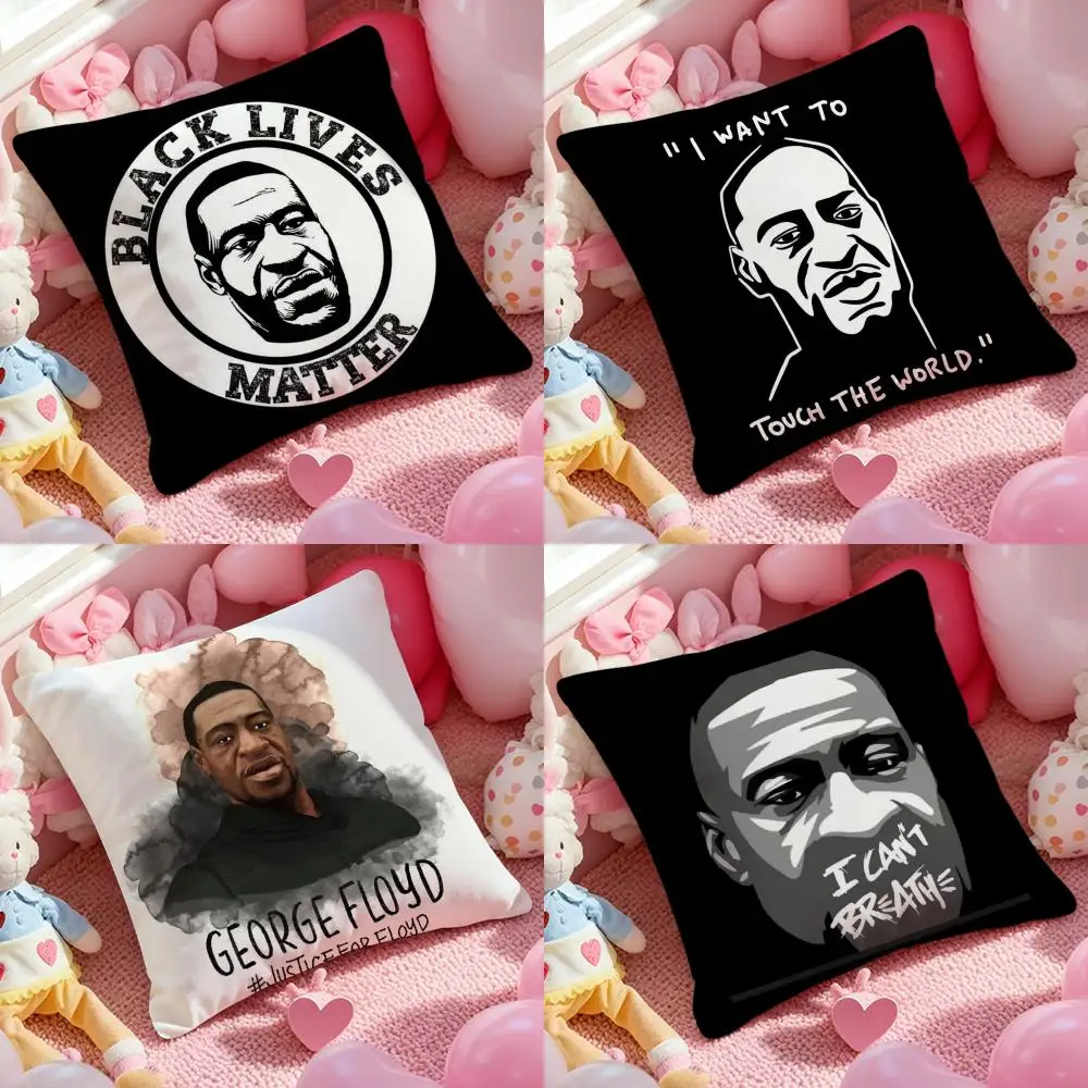 

Наволочка «Я не могу дышать» из мягкой плюшевой ткани, двухсторонняя наволочка с принтом, теплая зимняя наволочка для дивана