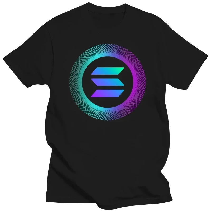 Solana Coin T-shirt Colorful Solana Crypto Coin Logo Mens Womens Solana SOL Tee