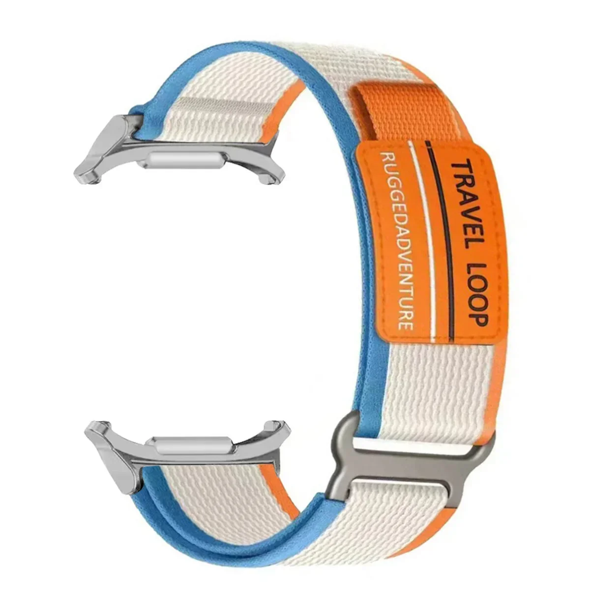 النايلون السفر حلقة حزام لساعة سامسونج جالاكسي 7 الترا 47 مللي متر الرجال الرياضة الفرقة ل غالاكسي 7 47 مللي متر الترا لا فجوات منحني نهاية سوار