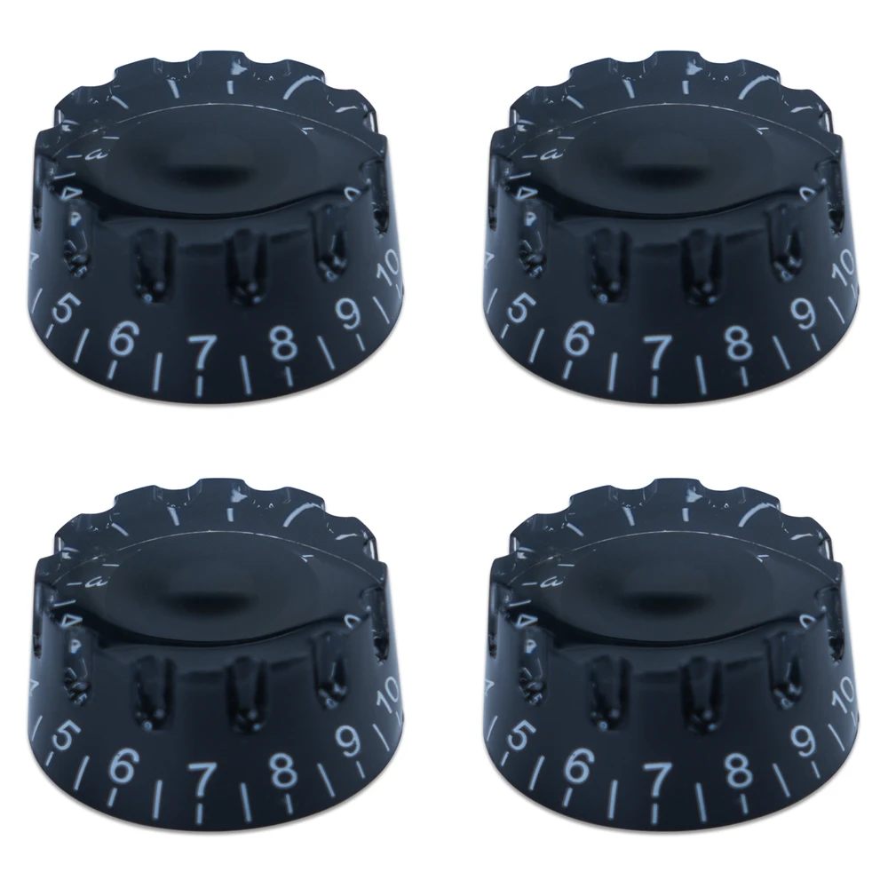 1 Stück Gitarren-Bedienknöpfe, 6 mm (0,24 Zoll) Schafttöpfe, rotierende Lautstärketasten für E-Gitarre oder Präzisionsbass – Detail 11