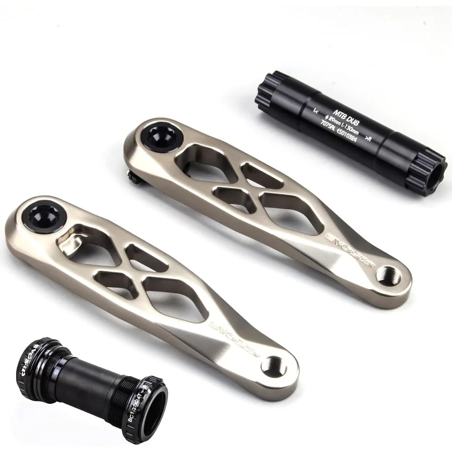 MTB Bicycle Crankset DUB 29 RSPEC Trail Enduro Bicycle Hollow Bike Crank 165 170 175mm Spindle CNC for EBIKE Titanium Crank 175