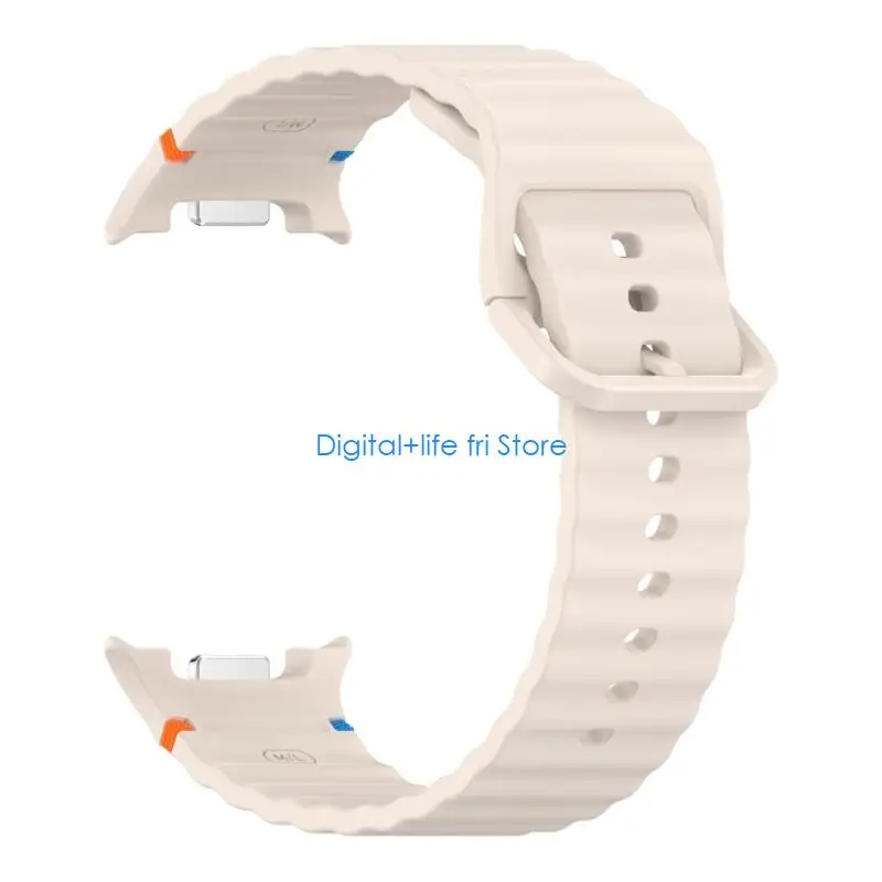 E06D Modern  Texture Watch Straps Soft Strong Sweat Resistant Breathable Adjustable Silicone Band for Watch8 Use