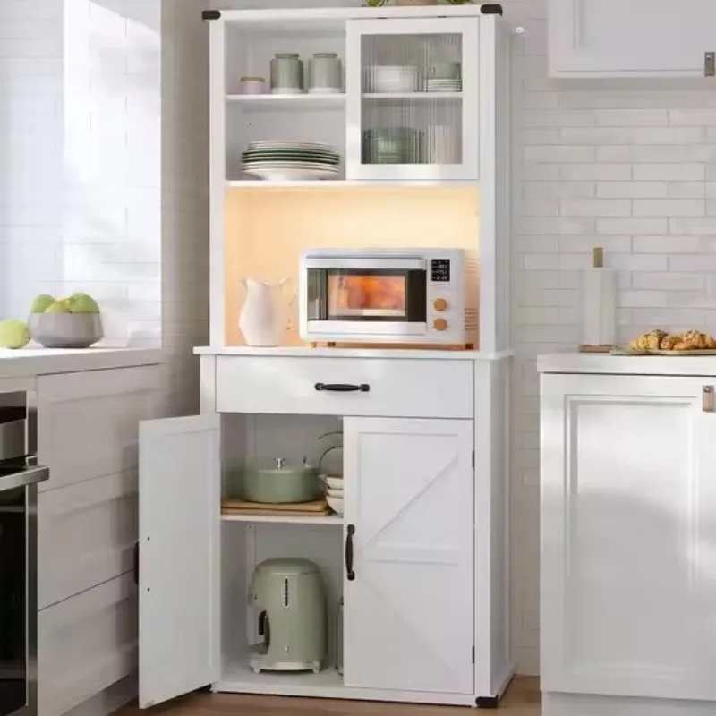 Modern simple home kitchen storage cabinet dining side cabinet 1 storage layer 1 pumping 1 sliding door 2 outer door high cabine