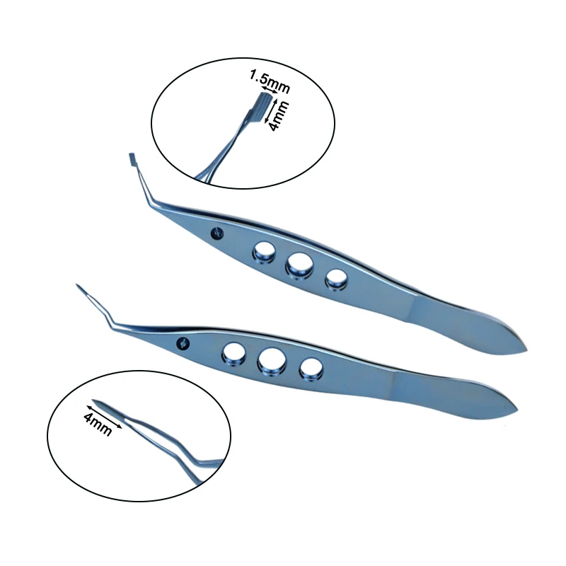 GREATLH Nucleus Cracker Forceps Eyelid Forceps Ophthalmic Surgery Instrument Titanium Alloy