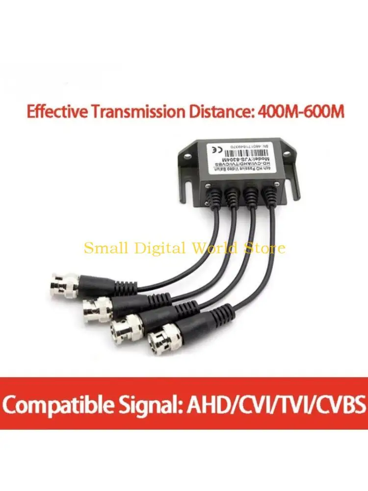 77UB 4Channel Twisted Transmitter BNC to UTP Adapter for Seamlessly Integration in Security Camera Networking HDCVI