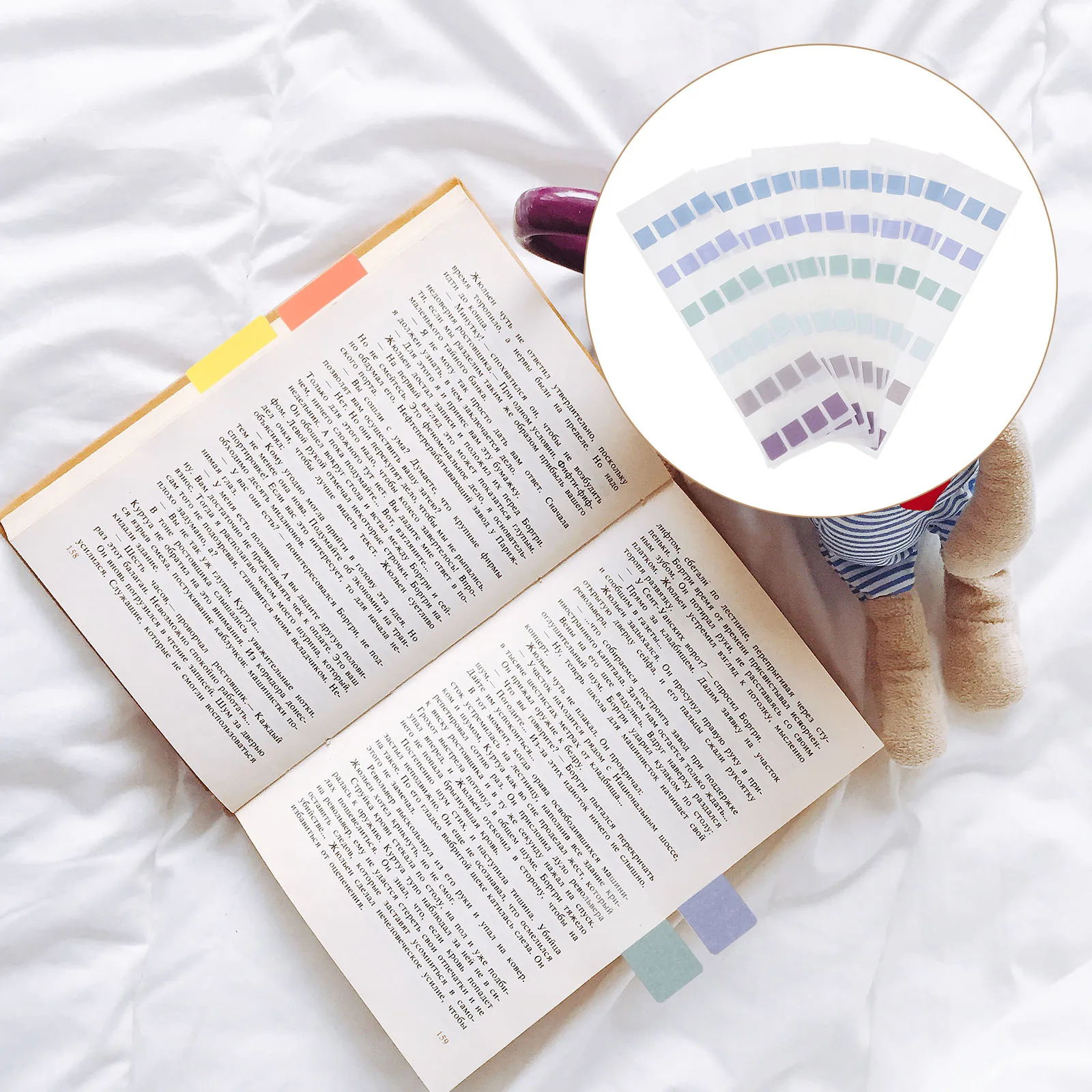 

40 Sheets Colorful Book Marking Sticky Index Adhesive Book Notes Files Office Home Use Divider Tabs For Books Sticky Tabs For