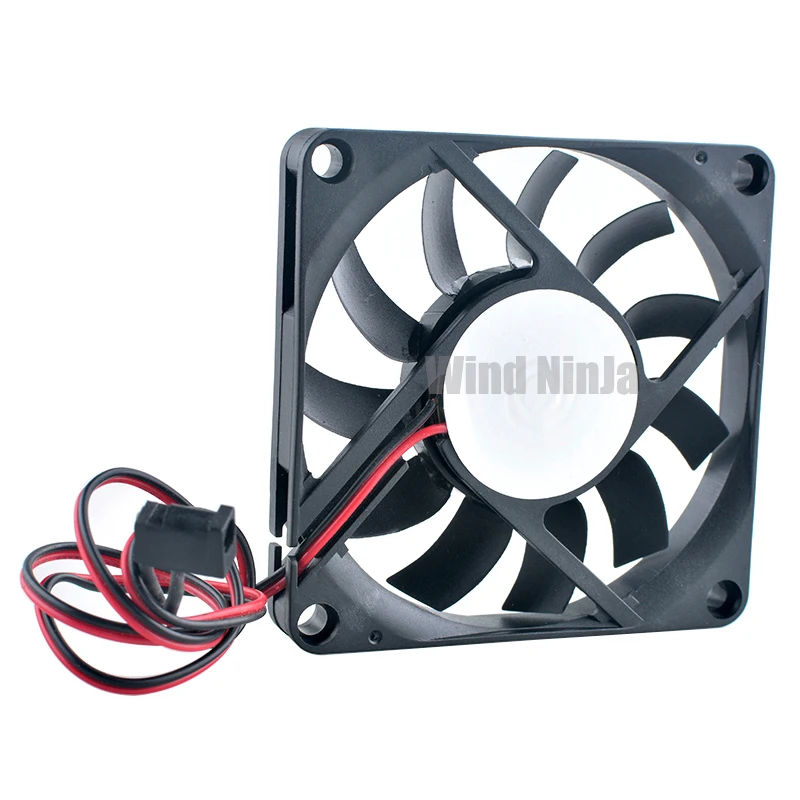 USB Axial Fan 70mm 70x70x10mm 7010 DC5V 2200rpm with 3.5mm DC Connector for Router Micro Devices - Cooling Fan