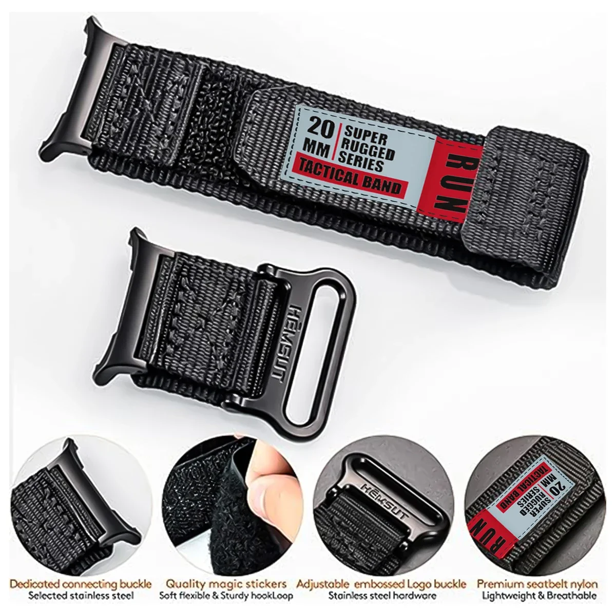 Нейлоновый ремешок для Samsung Galaxy Watch 8 Classic Sports Loop Спортивный сменный ремешок для Samsung Galaxy watch8 40 мм 44 мм Ultra2025