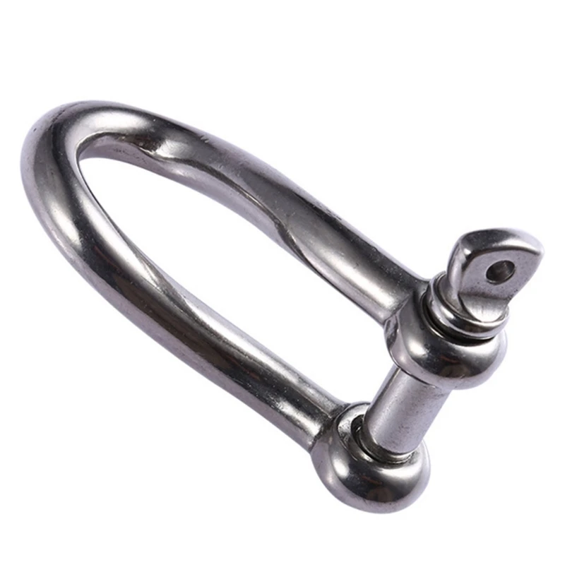 Heavy Duty Chain Shackle Stainless Lifting Load Pin Shackle Anchors Bows Marine Rings Shackles 6mm 1/4inch