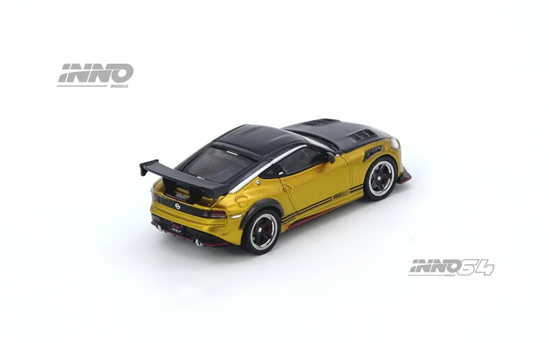 ما قبل البيع INNO 1:64 TOP SECRET FAIRLADY Z RZ34 الذهب يموت الصب نموذج سيارة مجموعة مصغرة