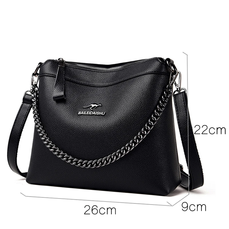 New Chain Shoulder Women\'s Bag Luxury Handbags 2024 Chain Bag Soft Bags High Quality Crossbody Designer Tote Bags for Women