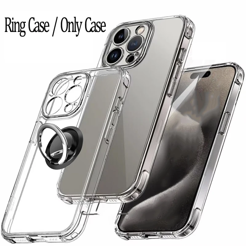 Etui na iPhone 17 16 15 Pro Max Etui na telefon na iPhone 16 15 14 13 Mini 12 11 Pro Etui przezroczyste iPhone 16 Plus Cover