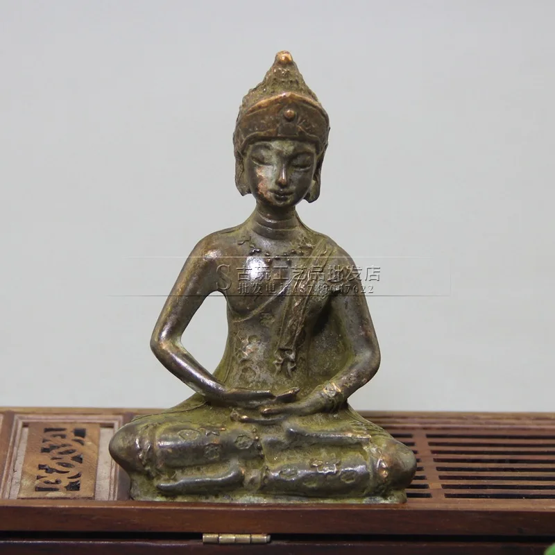 

Vintage Crafts Ornament Brass Buddha Statue Tibetan Buddha Ornament Brass Statue Figure Sculpture