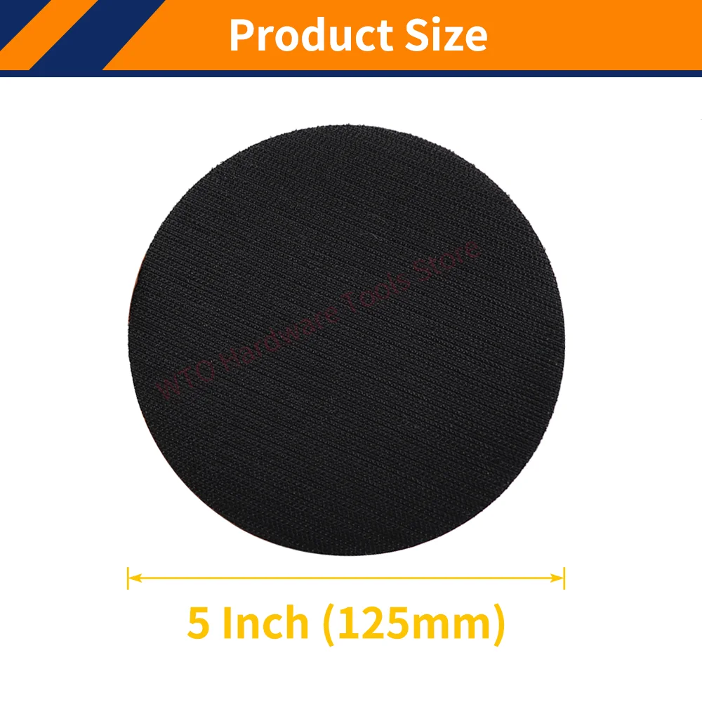 1PC 5 Inch Hook & Loop Backing Plate Polishing Pad, M10 Thread Rotary Backing Pad for Grinder Machine and Polish Pads Car Repair