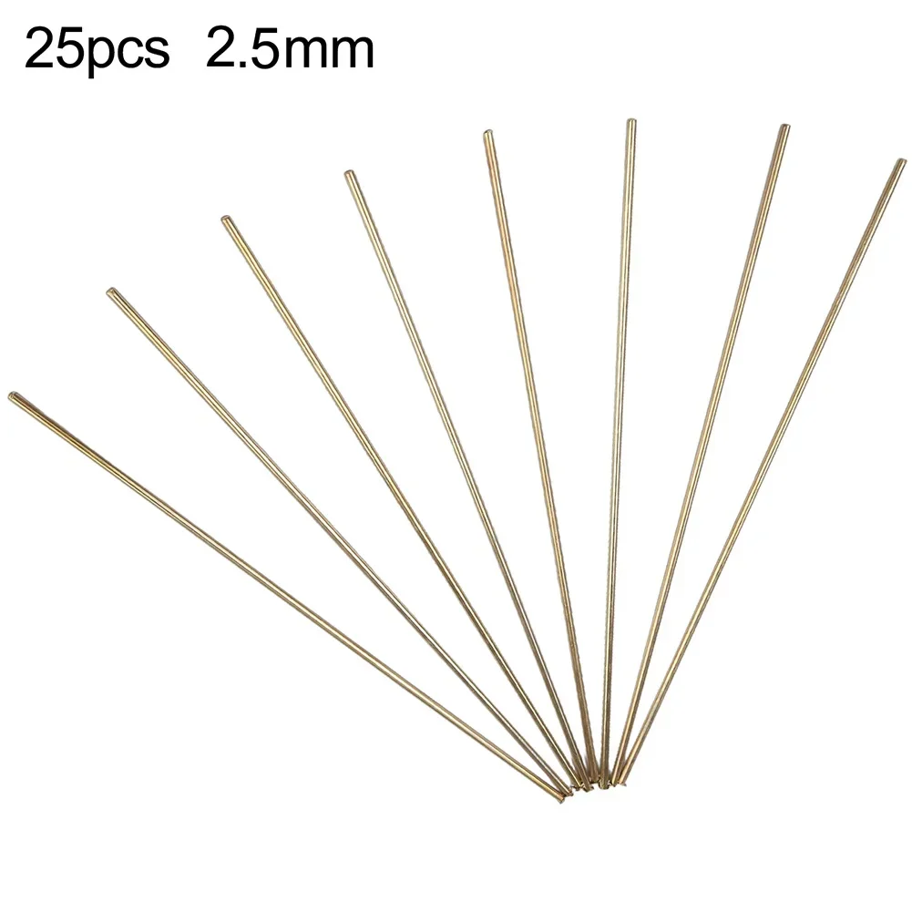 

25PCS Brass Solder Welding Rods for Oxyacetylene Gas Welding 250mm Length for Copper Alloy and Steel Applications