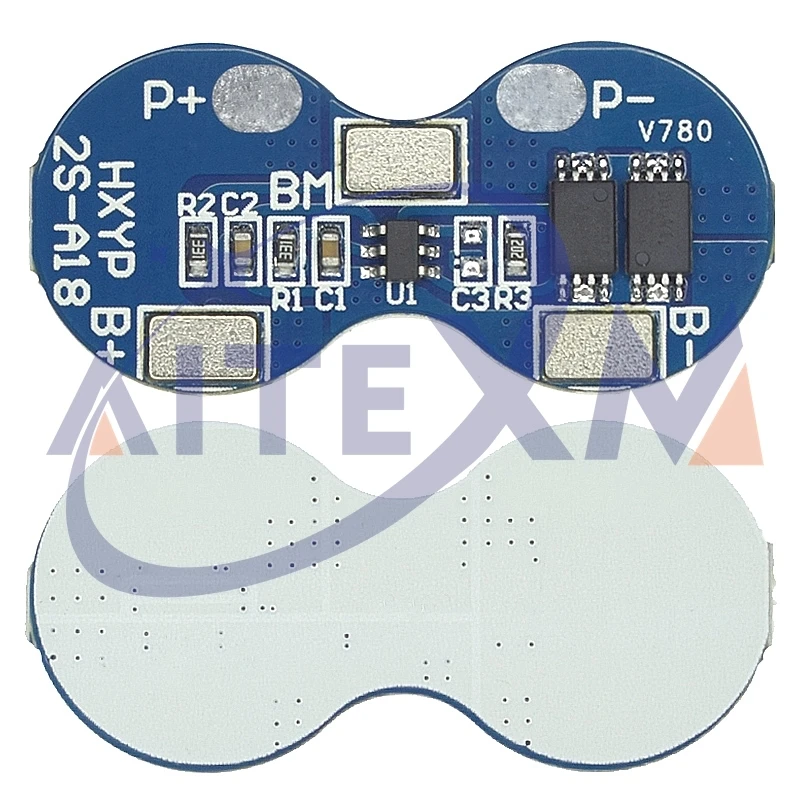 1PCS/10PCS BMS 2S Li-ion 18650 Lithium Battery Charger Protection Board 7.4V Overcurrent Overcharge Overdischarge Protection 4A