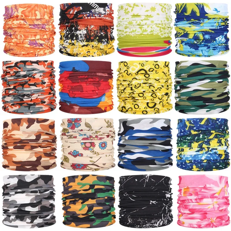 Multifunctional Outdoor Seamless Magic Headband Men and Women Cycling Headscarf Mask Neckerchief Cover Windproof Scarf