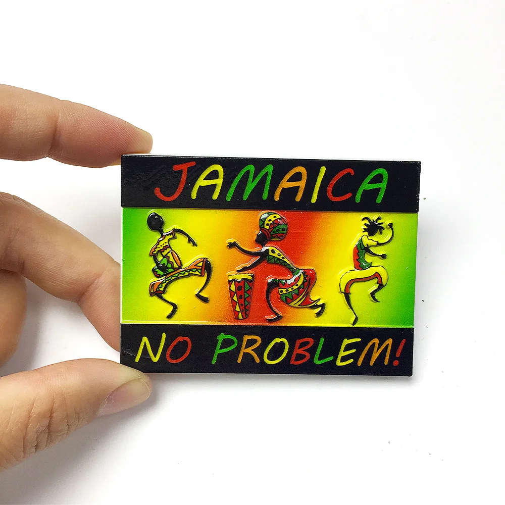 

Jamaica 3D Resin Fridge Magnets: Jamaican Culture & Dance Art for Home Decor, Room Decoration, Refrigerator Decor