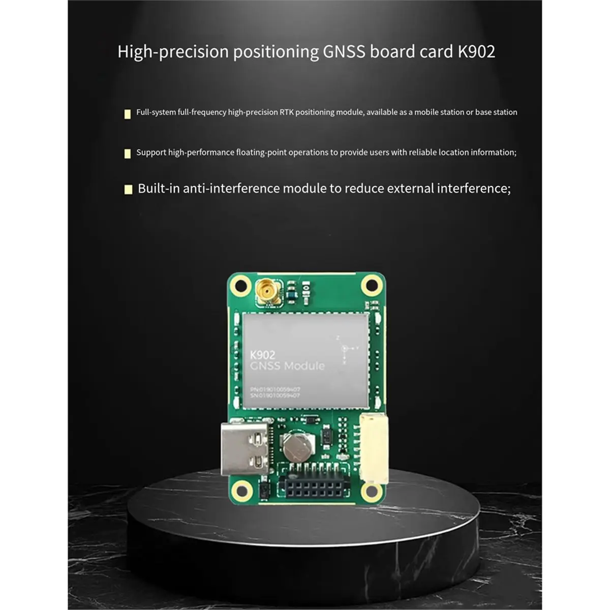 GNSS Module K902 Sinan RTK Full-Band RTK GNSS Module Beidou GPS High Precisions Positioning