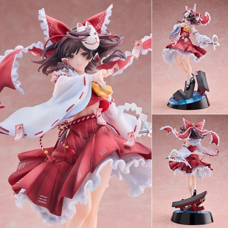 Touhou Project Hakurei Reimu 100% Originele Echte 28Cm Pvc Actiefiguur Anime Figuur Model Speelgoed Figuur Collectie Pop Cadeau