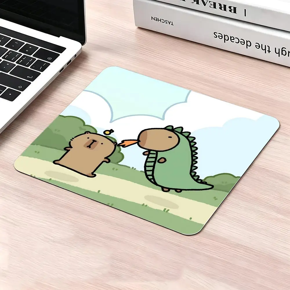 Cute C-Capybara Mouse Pad Rubber Antislip Keyboard Pad Mousepad Gaming Accessories XXL Office Computer Mat
