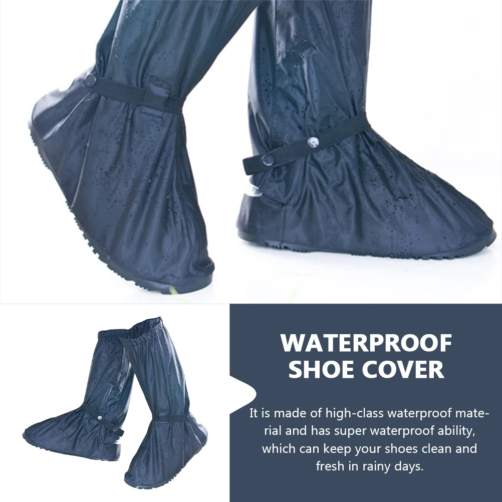 

2pcs Rainproof Shoe Cover Boot Protectors Waterproof Anti-Slip Durable Oxford Cloth Cycling Accessory Travel Camping Outdoor