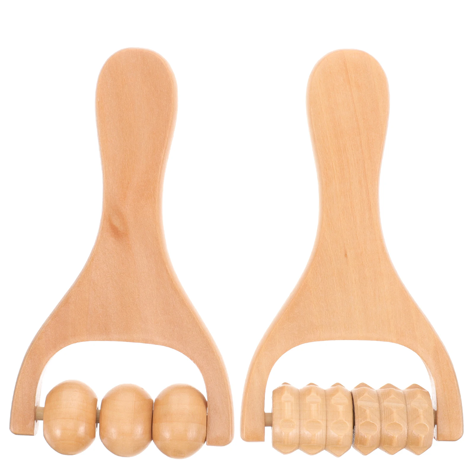 

2Pcs Compact Wear Resistant Reusable Wooden Neck Foot Reusable Foot for Massage Neck Foot