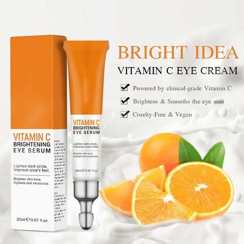 Vitamin C Eye Cream Anti Dark Circle Remove Bags Under Eyes Lifting Brightening Cream Fade Fine Lines Skin Care