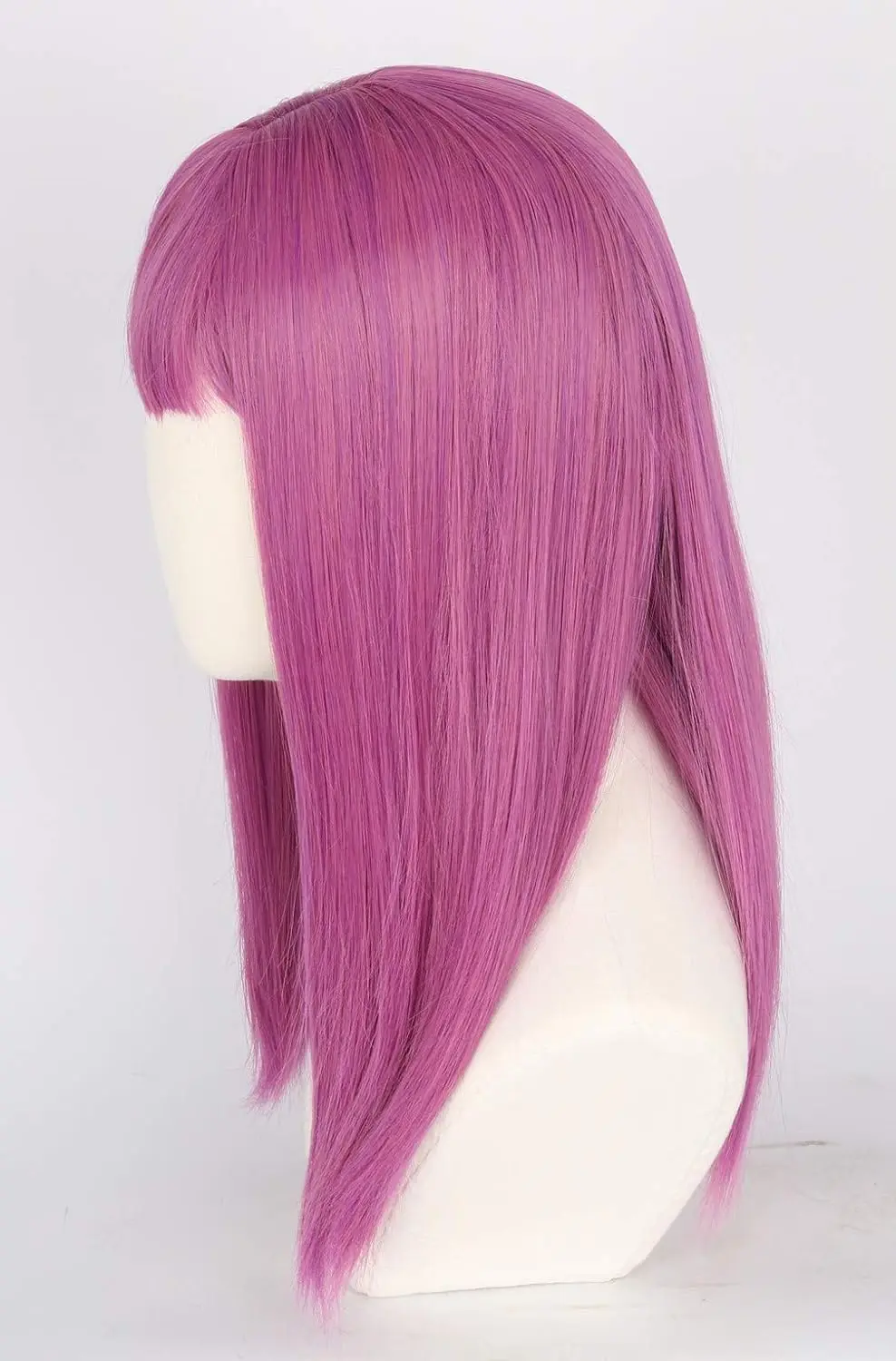 Topcosplay peruka do cosplay peruka dla dzieci długa prosta fioletowa peruka damska Halloween kostium anime peruki na przyjęcie