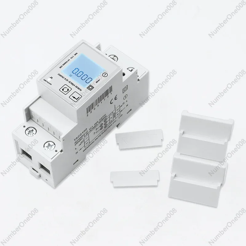 Single-Phase Multi-Function Electric Energy Meter RS485 Communication Guide Rail Type Remote Control Electric Meter