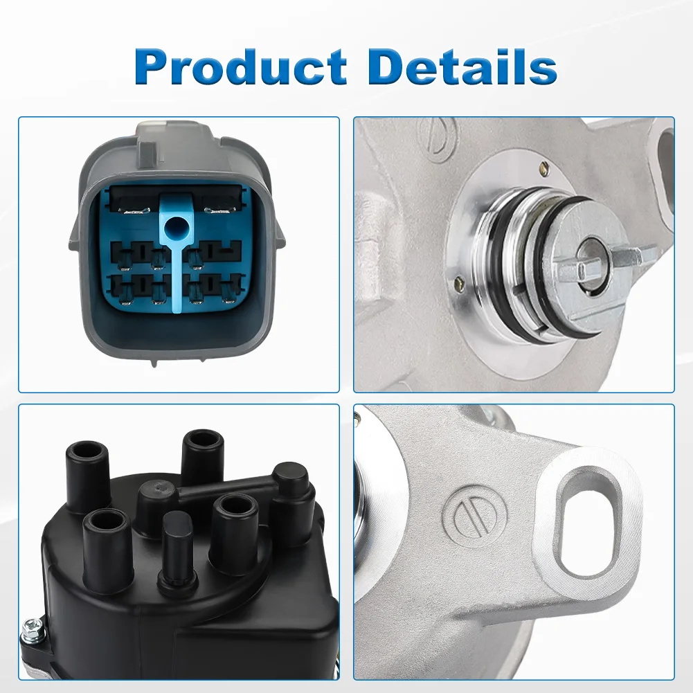 

Urbanroad NEW AASS-Ignition Distributor For Honda Civic Acura EL 1.5L 1.6L 1999-2000 SOHC With TD-63U TD73U 30100-PT3-A72