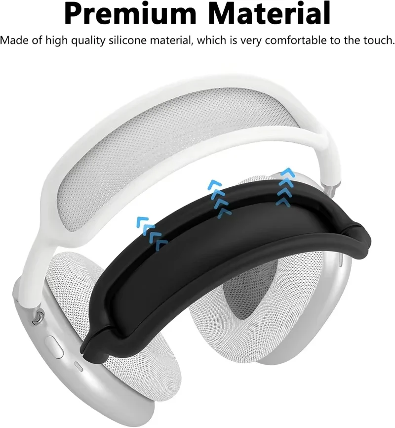 3 in 1 Soft Silicone Case for Airpods Max Cases Skin Protector Wireless Headphones Covers Shockproof Earphone Covers Accessories image 2