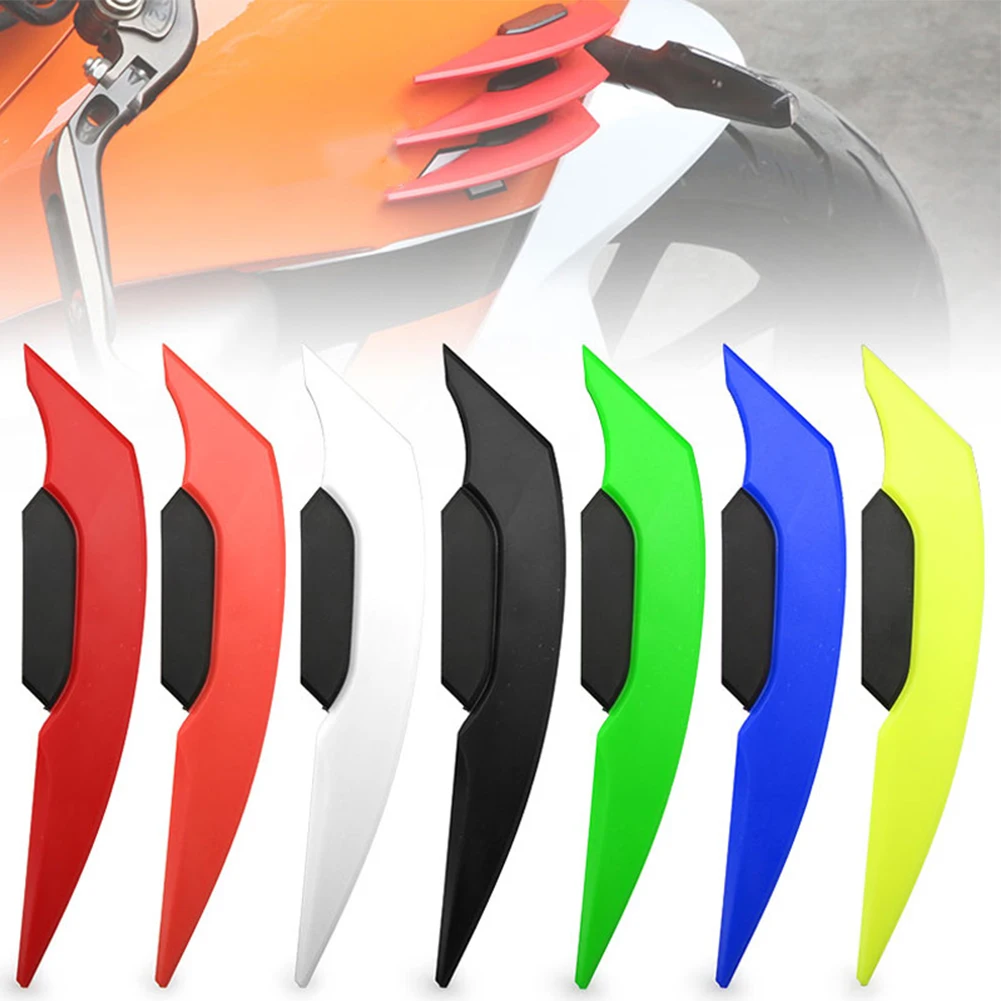 

Динамический обтекатель для мотоцикла, фоторезиновый аэродинамический спойлер для любой погоды, наклейки с крыльями, внешние аксессуары