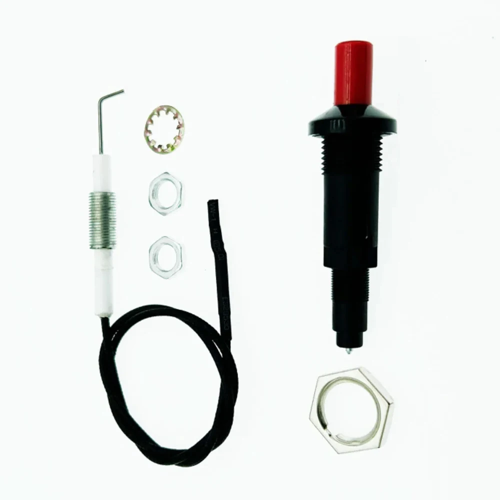 Piezo Spark Igniter for Oven Gas Grill Push Button Home Kitchen Stove Parts with Length 50cm Cable BBQ Appliance Accessories