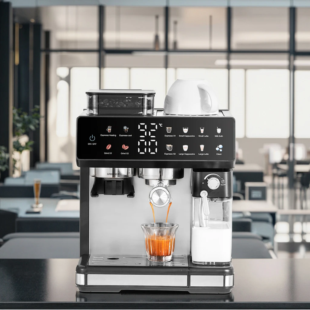 

Fully Automatic Coffee Machine Digital Intuitive Touch Screen Commercial and Home Espresso Coffee Machine